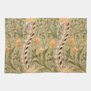 William Morris Daffodil Garden Flower Classic Bota Tea Towel