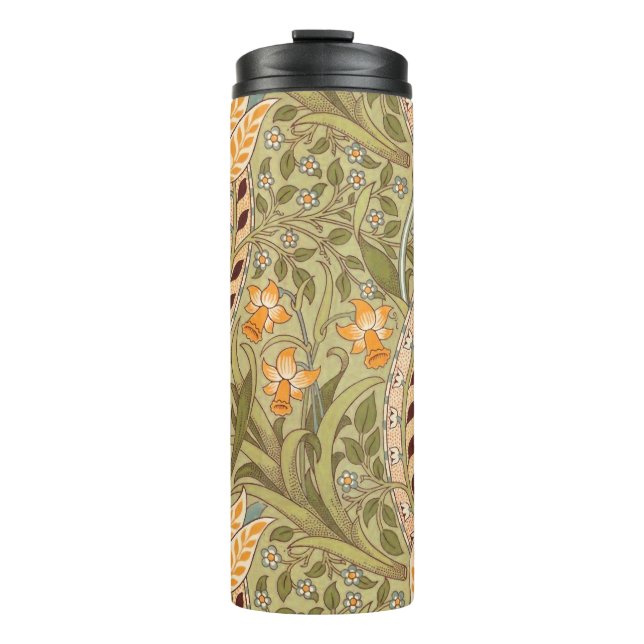 William Morris Daffodil Garden Flower Classic Bota Thermal Tumbler (Front)