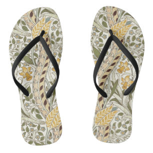 William Morris Daffodil Garden Flower Classic Bota Thongs