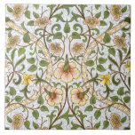 William Morris Daffodil Pattern Art Tile or Trivet<br><div class="desc">Add a touch of English country cottage charm to your home with this cheerful William Morris floral chintz pattern art tile -- or transform it instantly into a trivet or cache box. Light and airy, yet with that subtle Morris sophistication, Daffodil is at once elegant and cheerful, featuring the favourite...</div>
