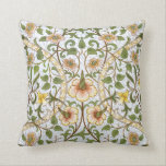 William Morris Daffodil Pattern Throw Pillow<br><div class="desc">Add a touch of English country cottage charm to your decor with this cheerful William Morris floral print throw pillow. Light and airy, yet with that subtle Morris sophistication, Daffodil is at once elegant and cheerful, featuring the favourite spring flowers of the English countryside. Gracefully curving leafy branches sport apple...</div>