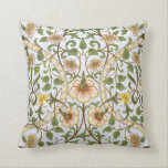 William Morris Daffodil Pattern Throw Pillow<br><div class="desc">Add a touch of English country cottage charm to your decor with this cheerful William Morris floral print throw pillow. Light and airy, yet with that subtle Morris sophistication, Daffodil is at once elegant and cheerful, featuring the favourite spring flowers of the English countryside. Gracefully curving leafy branches sport apple...</div>