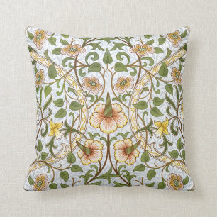 William Morris Daffodil Pattern Throw Pillow
