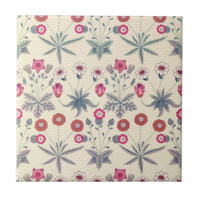 WILLIAM MORRIS "DAISY" CERAMIC TILE (Front)