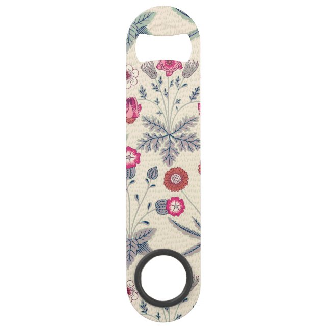 William Morris Daisy Floral Pattern Red Orange (Front)
