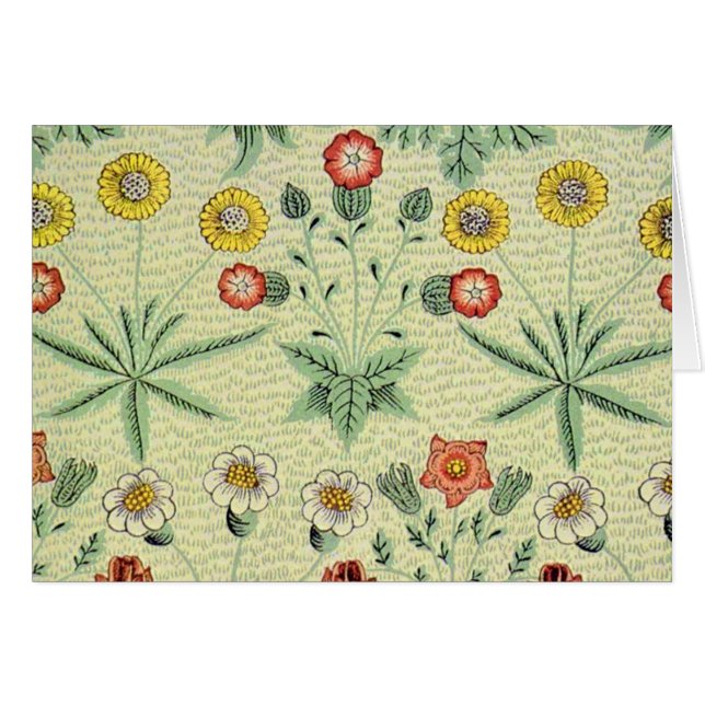 William Morris Daisy Floral Wallpaper Pattern (Front Horizontal)
