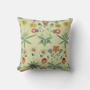 William Morris Daisy Floral Wallpaper Pattern Cushion