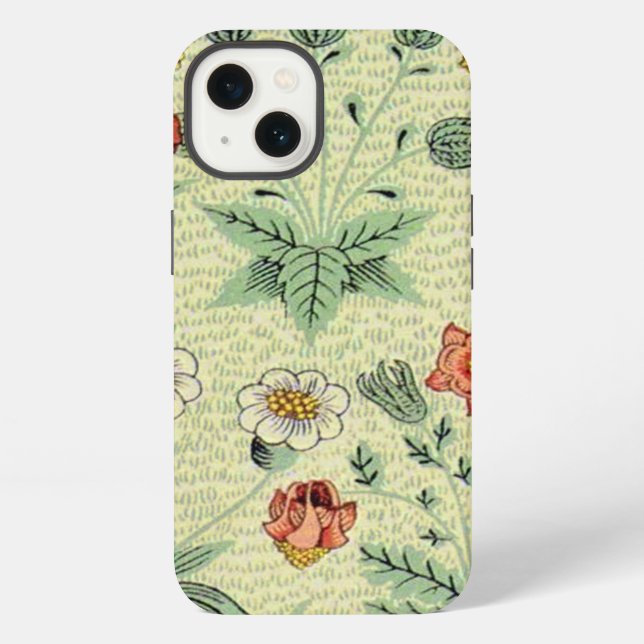 William Morris Daisy Floral Wallpaper Pattern iPhone Case (Back)