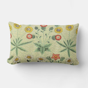William Morris Daisy Floral Wallpaper Pattern Lumbar Cushion