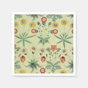 William Morris Daisy Floral Wallpaper Pattern Napkin
