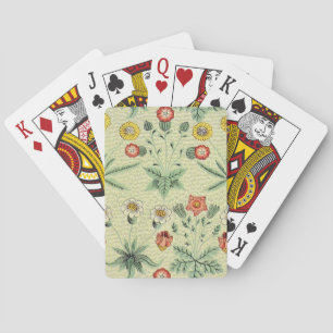 William Morris Daisy Floral Wallpaper Pattern Playing Cards