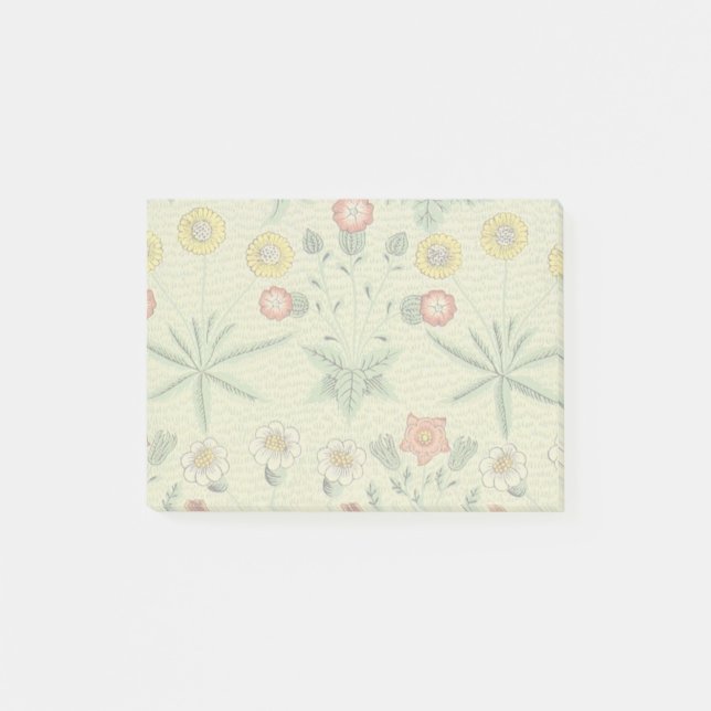 William Morris Daisy Floral Wallpaper Pattern Post-it Notes (Front)