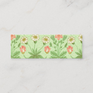William Morris Daisy Pattern Mini Business Card