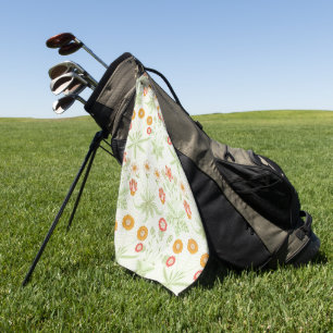 William Morris Daisy Vintage Botanical Pattern Golf Towel