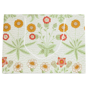 William Morris Daisy Vintage Botanical Pattern Large Gift Bag