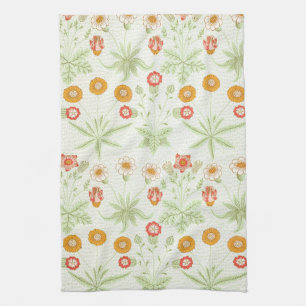 William Morris Daisy Vintage Botanical Pattern Tea Towel