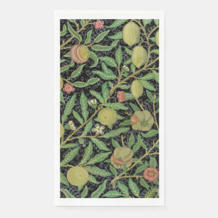 William Morris Dark Pomegranate Fruit Pattern Napkin