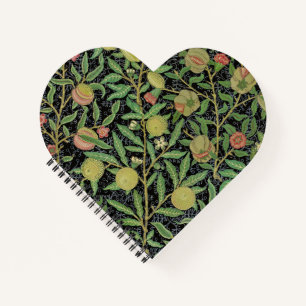 William Morris Dark Pomegranate Fruit Pattern Notebook