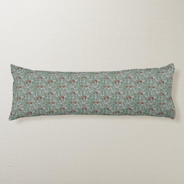William Morris Decorative Art Arbutus Pattern Body Cushion (Front)