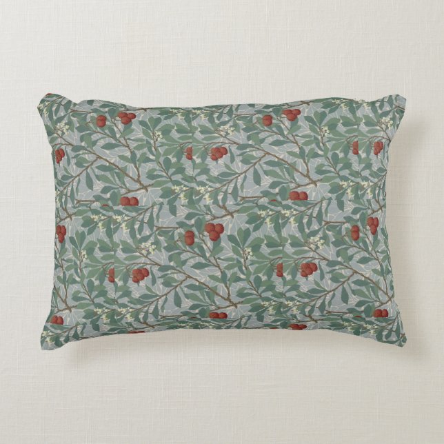 William Morris Decorative Art Arbutus Pattern Cushion (Front)