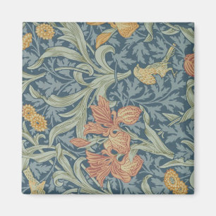 William Morris Decorative Art Iris Pattern Magnet