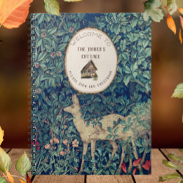 William Morris Deer & Cabin Guest Welcome Notebook