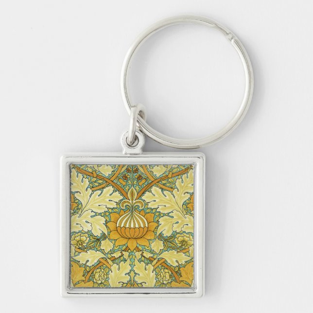 William Morris Design #11 Key Ring (Front)