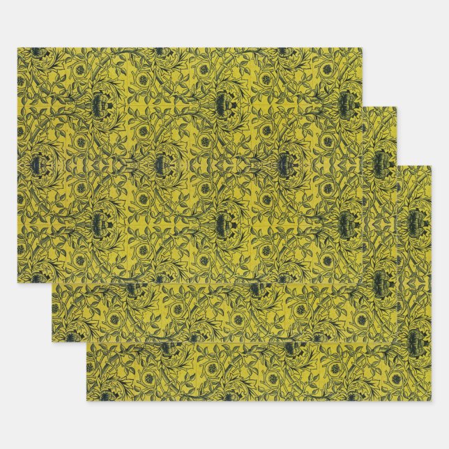William Morris Design #1 Wrapping Paper Sheet (Set)