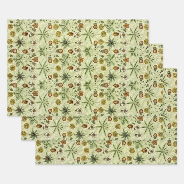 William Morris Design #4 Wrapping Paper Sheet (Set)