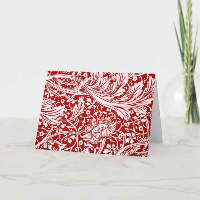 William Morris design, Arcadia Holiday Card (Front)