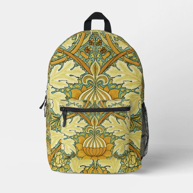 William Morris Design No. 11 Printed Backpack (Front)