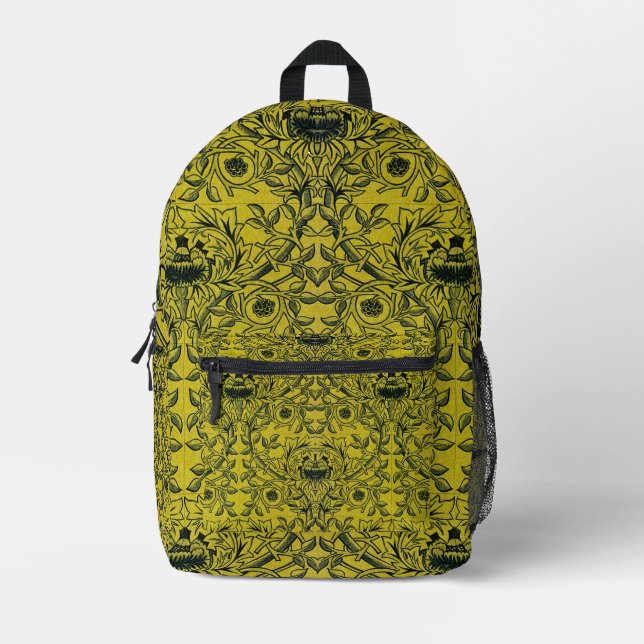 William Morris Design No. 1 Printed Backpack (Front)
