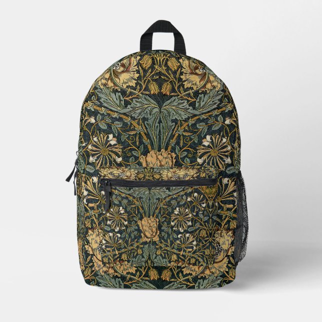 William Morris Design No. 7 Printed Backpack (Front)