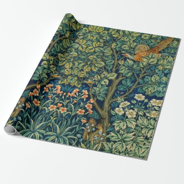 William Morris Design Vintage Style  Wrapping Paper (Unrolled)
