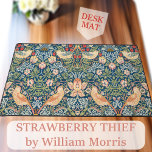 William Morris Desk Mats - Strawberry Thief Print<br><div class="desc">Elevate your workspace with the Strawberry Thief William Morris Desk Mat, a captivating vintage art computer pad that exudes stylish and classic elegance. Inspired by nature's beauty, this desk mat features an intricate pattern adorned with birds, flowers, fruit, vines, and delicate flourishes. Painted in a harmonious palette of beautiful green,...</div>