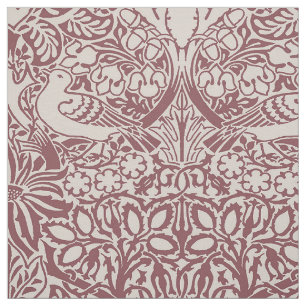 William Morris' Dove and Rose, Antique Rose Colour Fabric