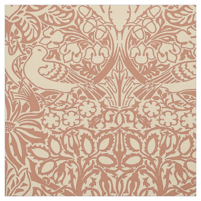 William Morris' Dove and Rose, Desert Rose Colours Fabric (Swatch)