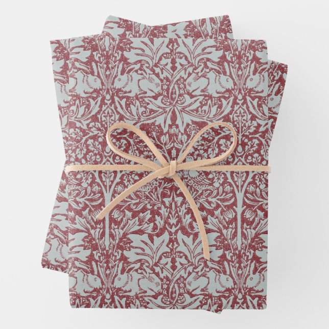 William Morris, Dove & Rabbit Wrapping Paper Sheet (In situ)