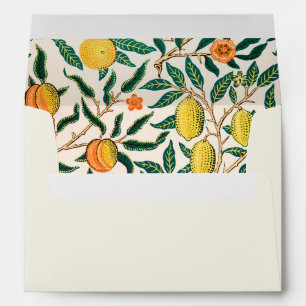 WILLIAM MORRIS ENVELOPE WITH POMEGRANATE  DESIGN