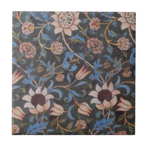 William Morris Evenlode Pattern: Vintage Moody Ceramic Tile