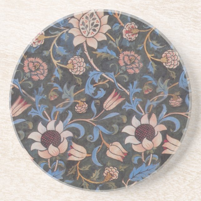 William Morris Evenlode Pattern: Vintage Moody Coaster (Front)