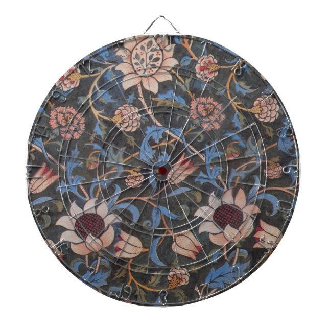 William Morris Evenlode Pattern: Vintage Moody Dartboard (Front)