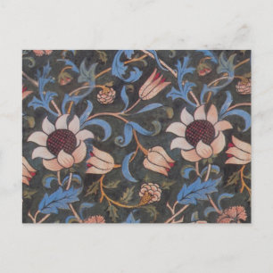 William Morris Evenlode Pattern: Vintage Moody Postcard