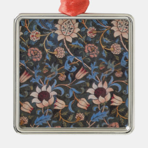 William Morris Evenlode Textile Floral Art Metal Ornament
