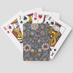 William Morris Evenlode Textile Floral Art Playing Cards