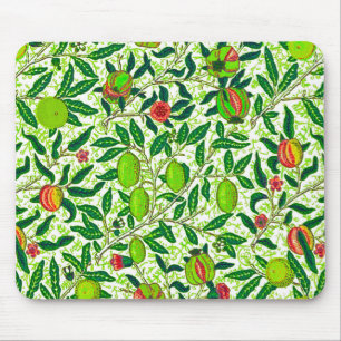 William Morris Exotic Fruit, Lime Green  Mouse Pad