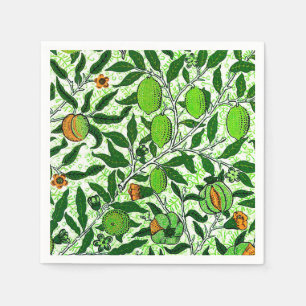 William Morris Exotic Fruit, Lime Green Napkin
