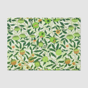 William Morris Exotic Fruit, Lime Green Tissue Paper