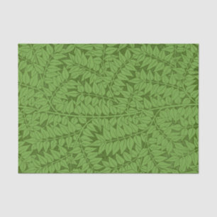 William Morris Fern Nature Decoupage Paper Green 