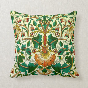 William Morris Fine Floral Wallpaper Pattern Cushion